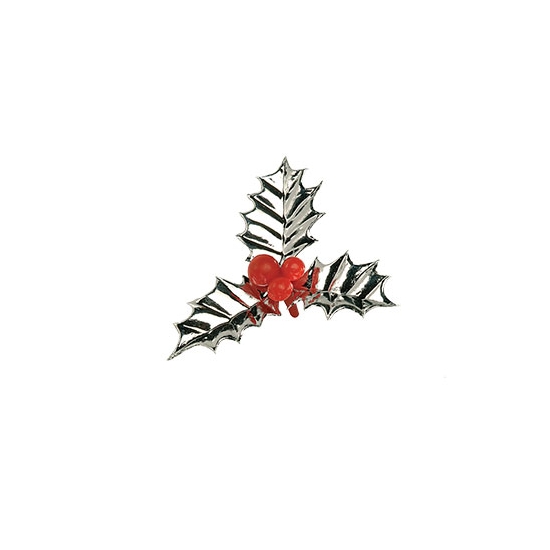 Houx triple, feuilles argentées