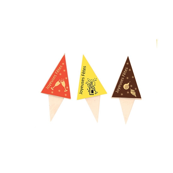 Piques design "Joyeuses Fêtes"