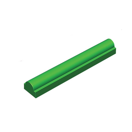 Gouttières à bûche plastique Ronde base rectangle - paquet de 12