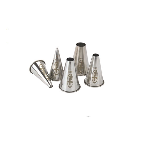 Boîte de 6 douilles inox unies