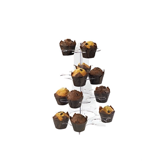 Présentoir spécial muffins et cupcakes plexi