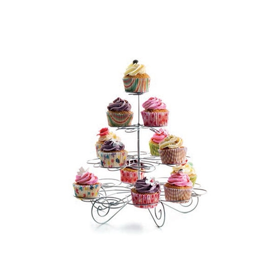 Présentoir à cupcakes métallique -