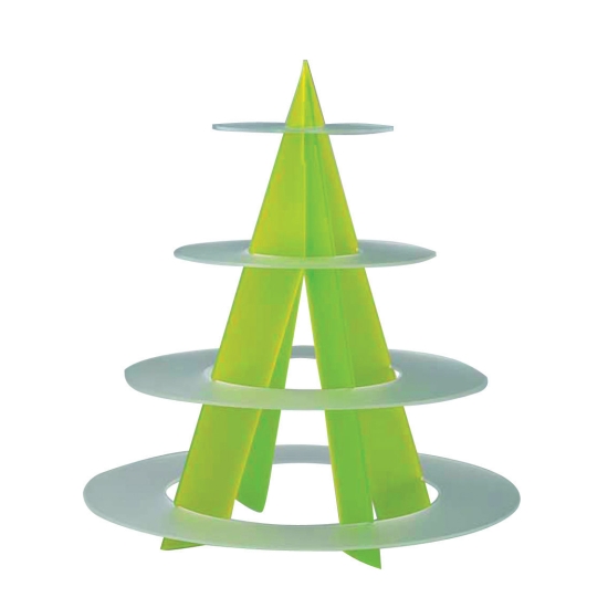 Présentoir plastique plateaux anneaux