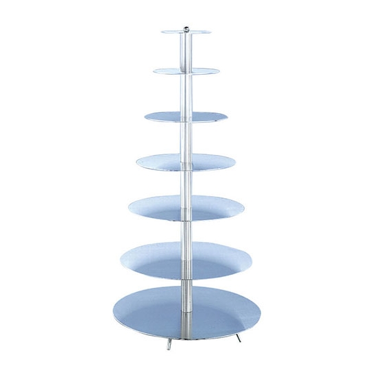 Présentoir pièce montée aluminium 7 étages