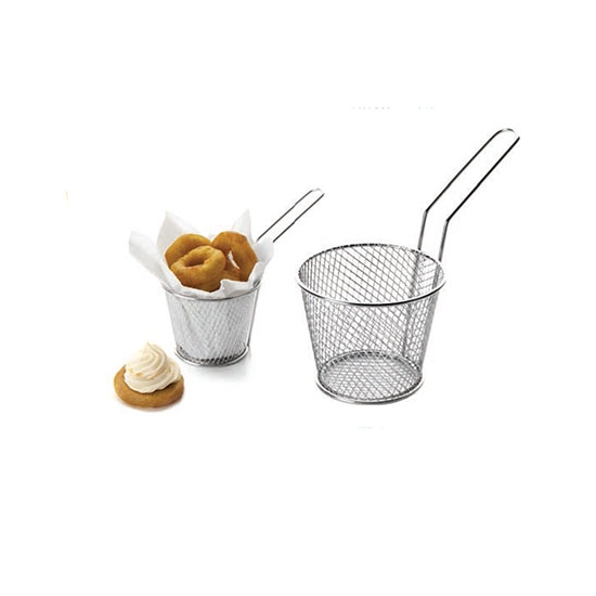 Mini panier rond inox