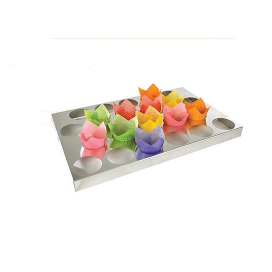 Plaque de calage inox pour Tulipcup 22 alvéoles