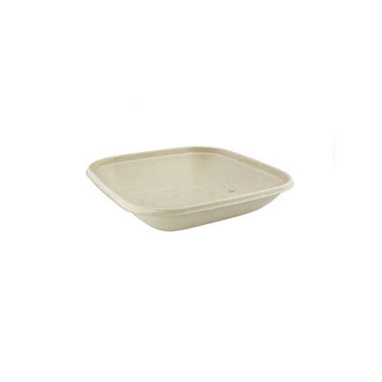Barquette carrée fibre de canne