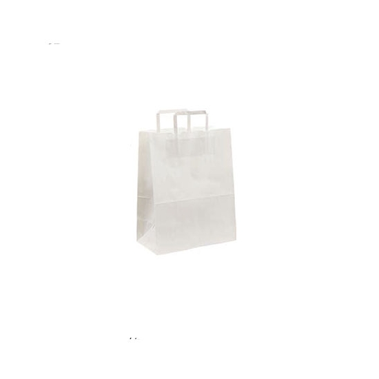 Sac cabas papier kraft blanc