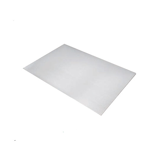 Plaque aluminium sans rebords