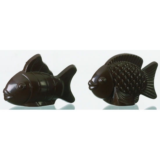 2 Poissons - 4 empreintes pour 2 poissons - Assortis