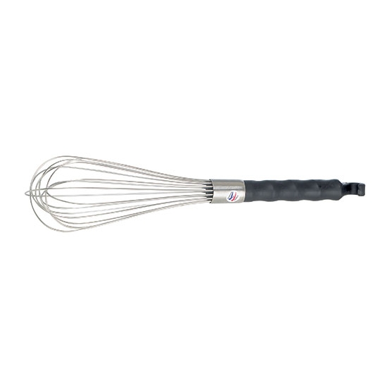 Fouet Euro "SR" inox manche anti-dérapant ABS avec crochet
