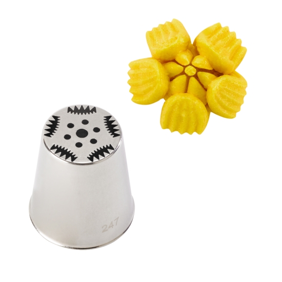 Douille Russe inox spéciales "Décors Fleurs" - Cactus de noël