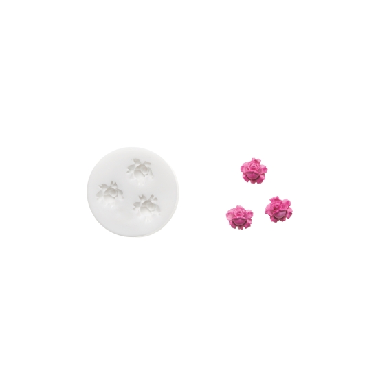 Empreinte silicone  - Petites Roses 