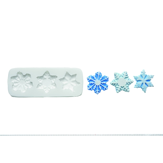 Empreinte silicone  - Flocons