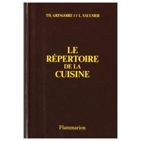 Le répertoire de la cuisine