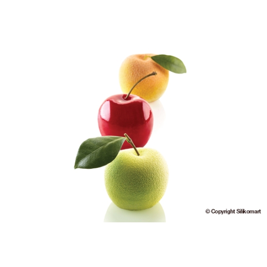  Moule en silicone - fruits pomme pêche cerise "MELA CILIEGIA & PESCA 115" - 5x115 ml 