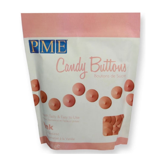 Candy Buttons - Rose - 340g   