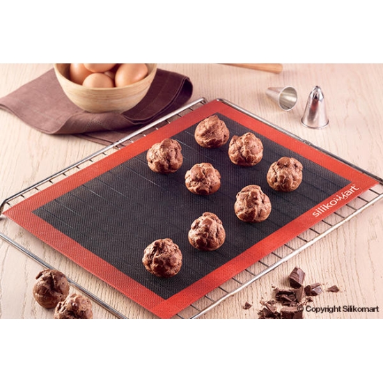 Tapis de cuisson professionnel en silicone 40x30 cm.