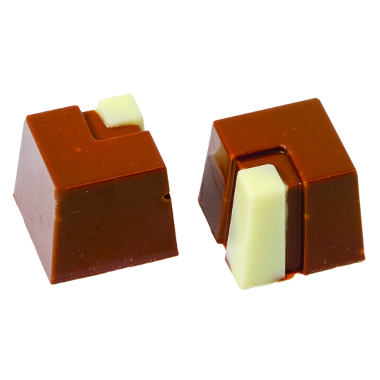 Moule polycarbonate chocolat - Bonbons carrés