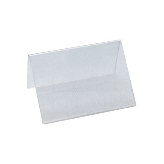 Porte-étiquette plexiglas "Chevalet" - 10 unités