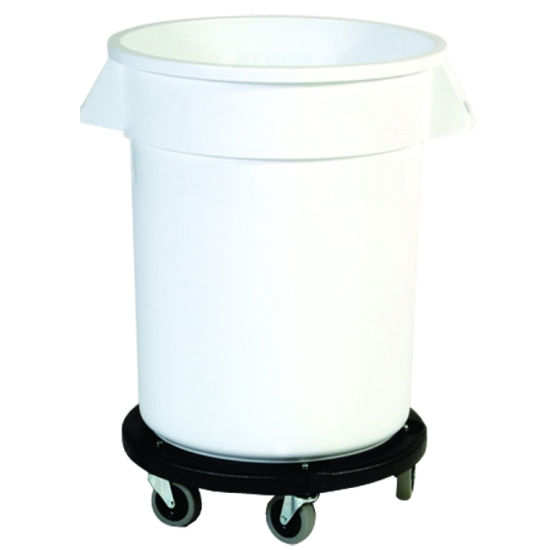 Conteneur rond brut - Socle roulant