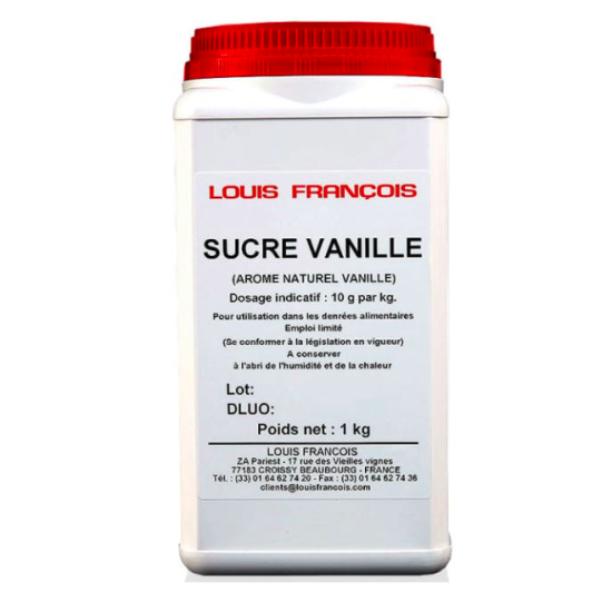 Sucre vanillé 10 % - 1 kg - Louis François