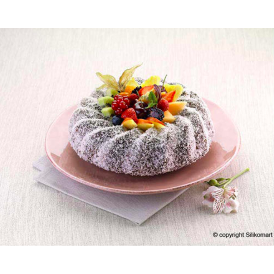 SFT224 - Moule souple en silicone : Savarin -bundt cake 