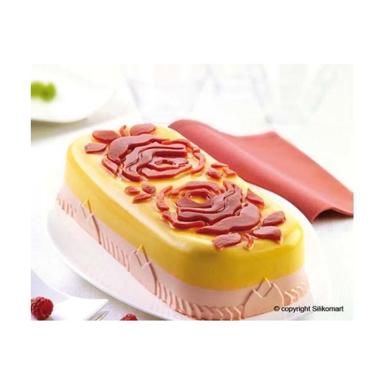 SFT371 - Moule souple en  silicone : Cake Rose