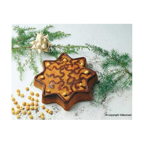 SFT307 - Moule souple en silicone : Etoile 8 branches 
