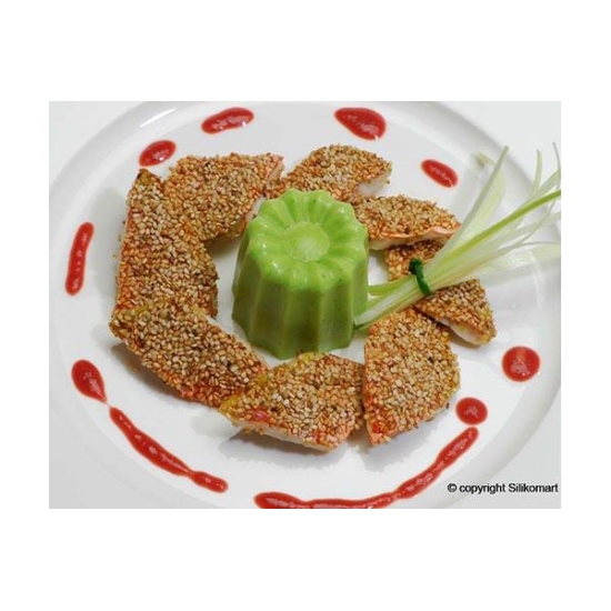 SF050 - Moules flexibles "Silicon Flex": 8 canelés