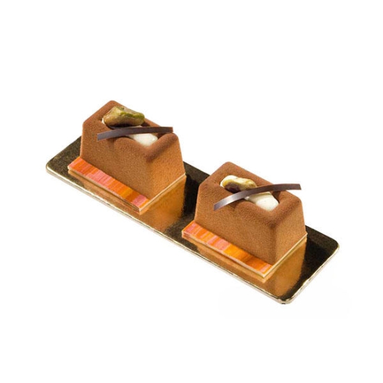 SF090 - Moules flexibles "Silicon Flex": 8 savarins rectangulaires