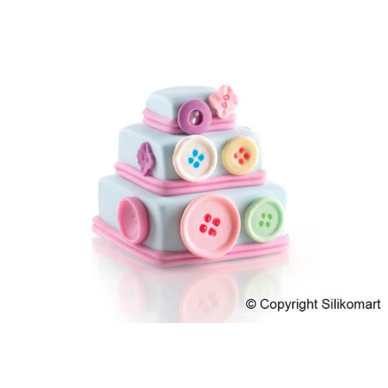 SF168 - Moules flexibles "Silicon Flex": 6 mini wonder cakes carrés