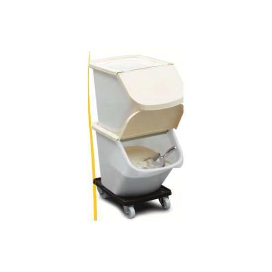 Conteneur universel empilable - Couvercle ivoire pour Bac 15 L