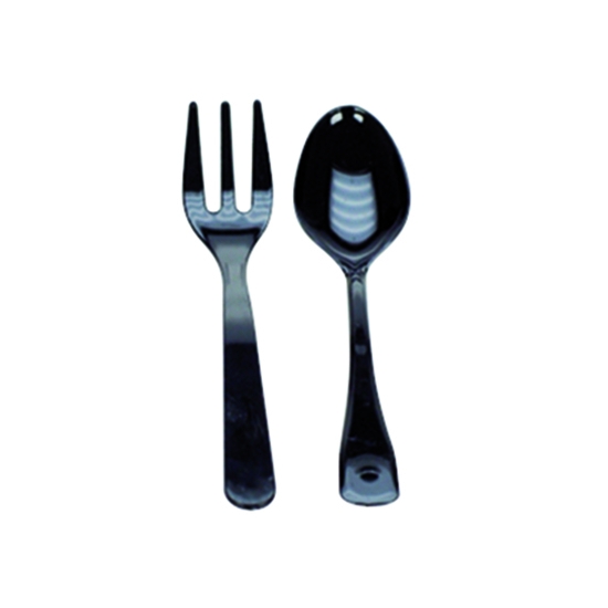 Mini-couverts noirs