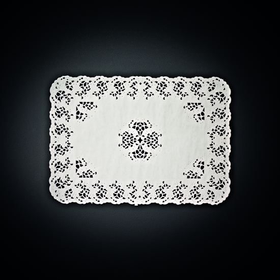 Dentelles rectangulaires blanches