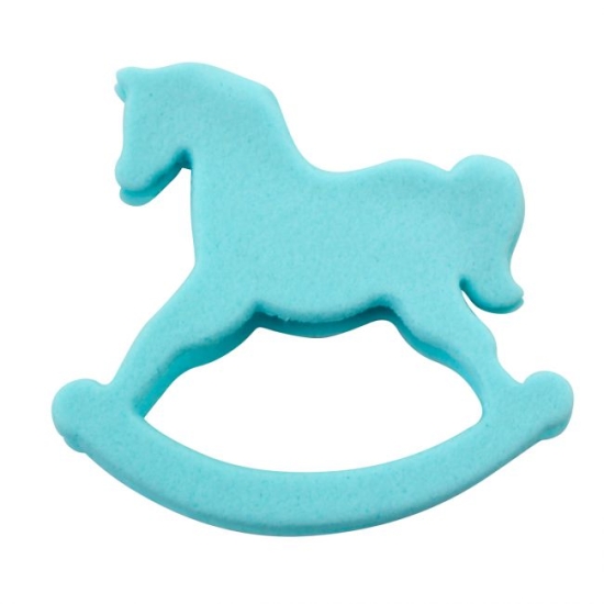 Cheval a bascule bleu deals