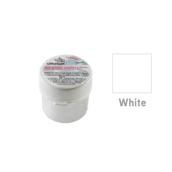 Colorant Alimentaire en poudre liposoluble - Blanc - 5gr 