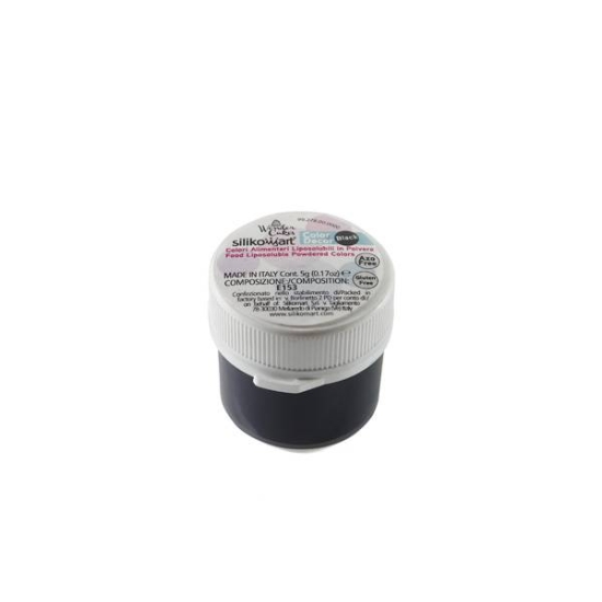 Colorant Alimentaire en poudre liposoluble - Noir - 5gr 
