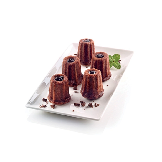 SF059 - Moules flexibles "Silicon Flex": 15 mini canelés