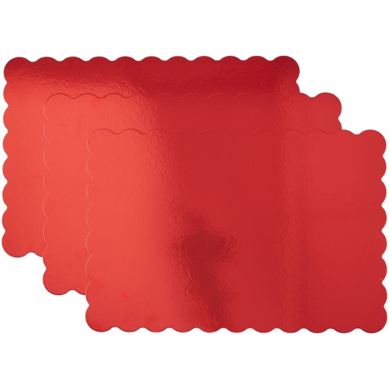 Plateaux à gâteaux Rouge - 33 x 48,2 cm 