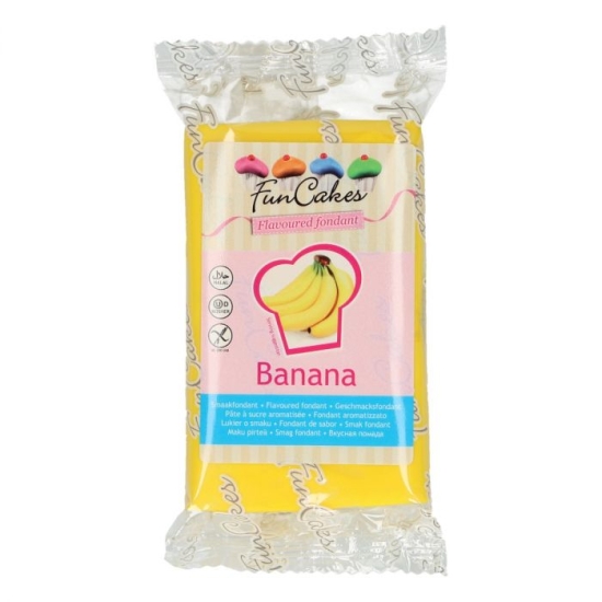 FunCakes Fondant aromatisé - Banane - Halal / Casher - 250g 