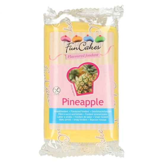 FunCakes Fondant aromatisé - Ananas - Halal - 250g 