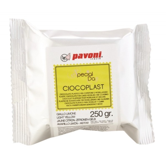Chocolat plastique - Jaune - 250gr 