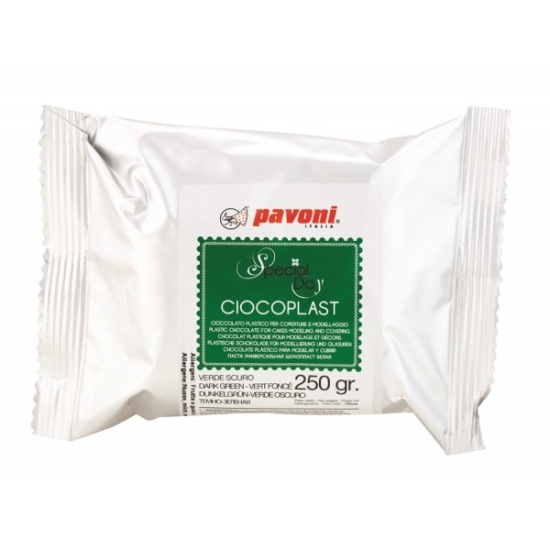 Chocolat plastique - Vert foncé - 250gr  