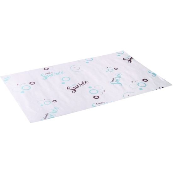 Mousseline kraft blanchi 45 g imprimée - rame de 10 kg
