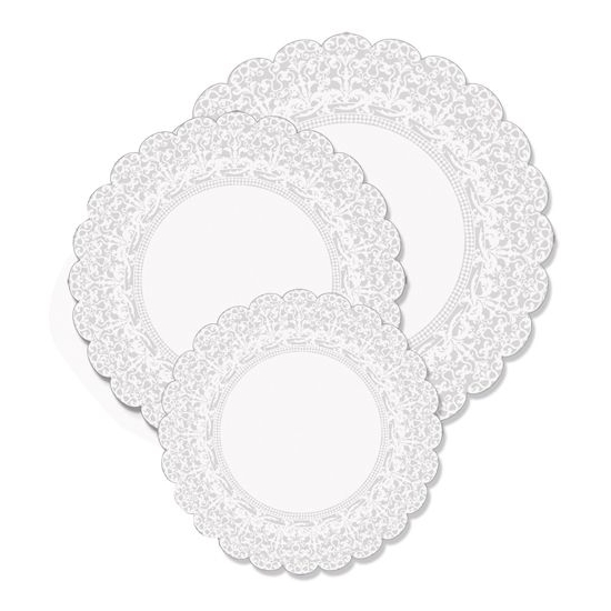 Rond à bord festonné - 25 cm 