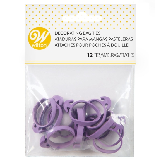 WILTON ELASTIQUES POUR POCHE À DOUILLE - PCS/12