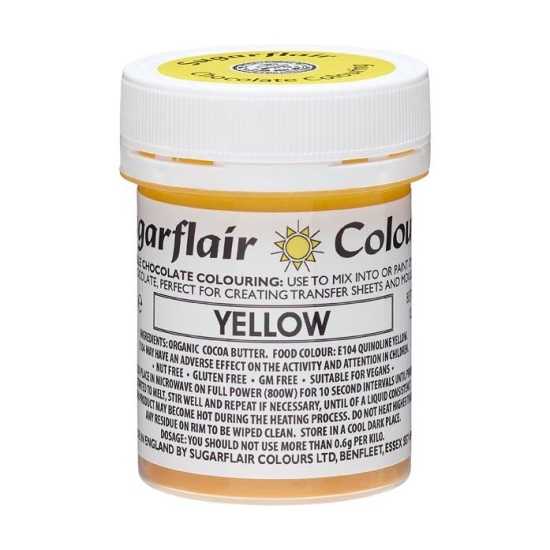 SUGARFLAIR COLORANT CHOCOLAT - YELLOW - 35G