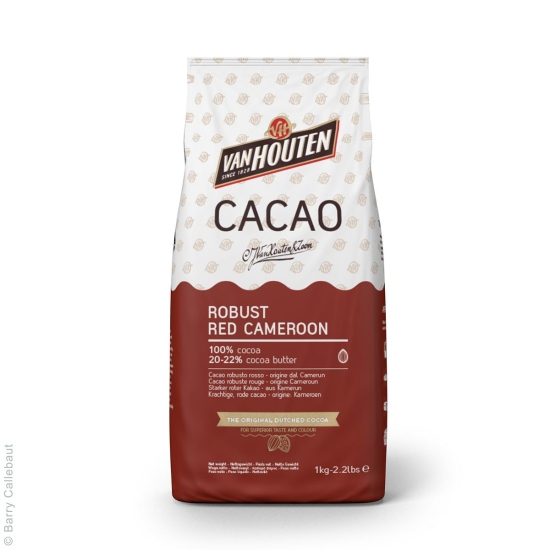 VAN HOUTEN POUDRE DE CACAO ROBUST RED CAMEROON  - 1KG