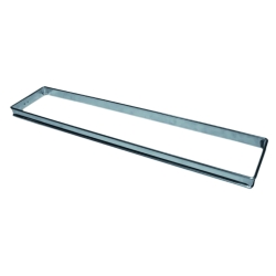 Rectangle inox sans fond à Flan